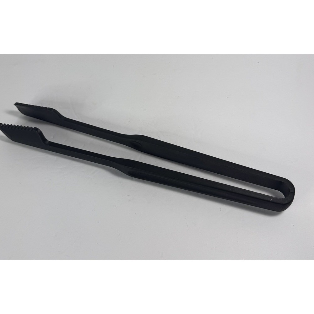 Pampered Chef Black Nylon Serrated Tongs Heat Resistant Utensil #2318